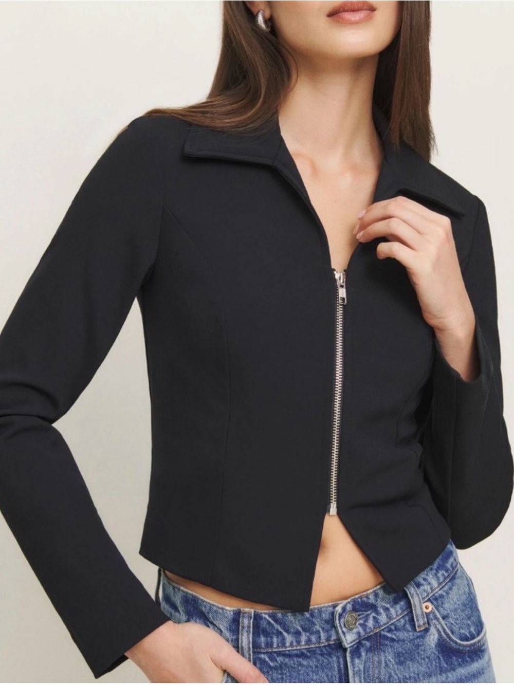 Reformation Sammi Jacket in Black, NEW